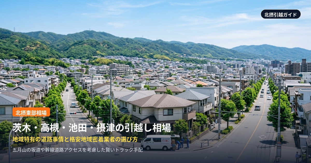 茨木市・高槻市・池田市・摂津市の引越し費用相場と格安業者の選び方