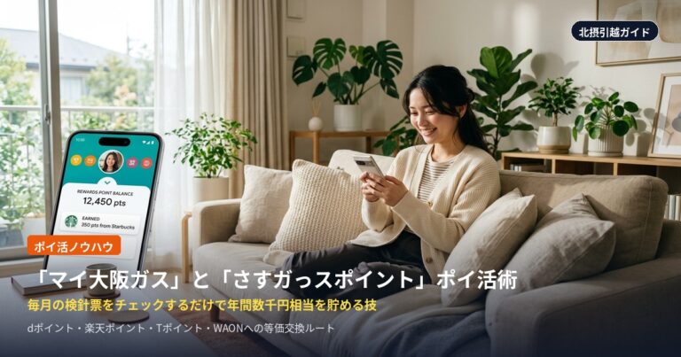 「マイ大阪ガス」と「さすガっスポイント」を活用した毎月の光熱費ポイ活ノウハウ